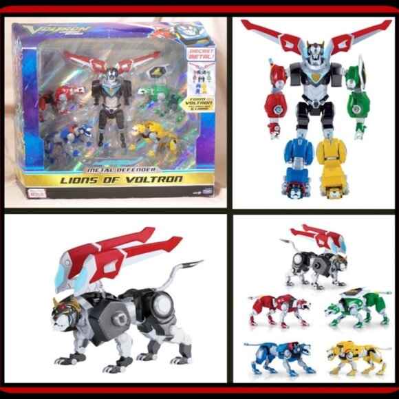 VOLTRON LEGENDARY METAL DEFENDER SET-New-Diecast-Dreamworks-2017-SDCC-FAST SHIP - Picture 1 of 13